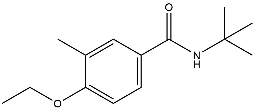 N-(1,1-Dimethylethyl)-4-ethoxy-3-methylbenzamide 结构式