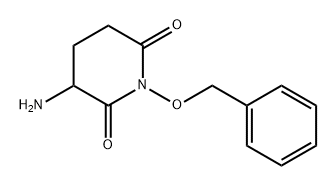 2,6-Piperidinedione, 3-amino-1-(phenylmethoxy)- 化学構造式