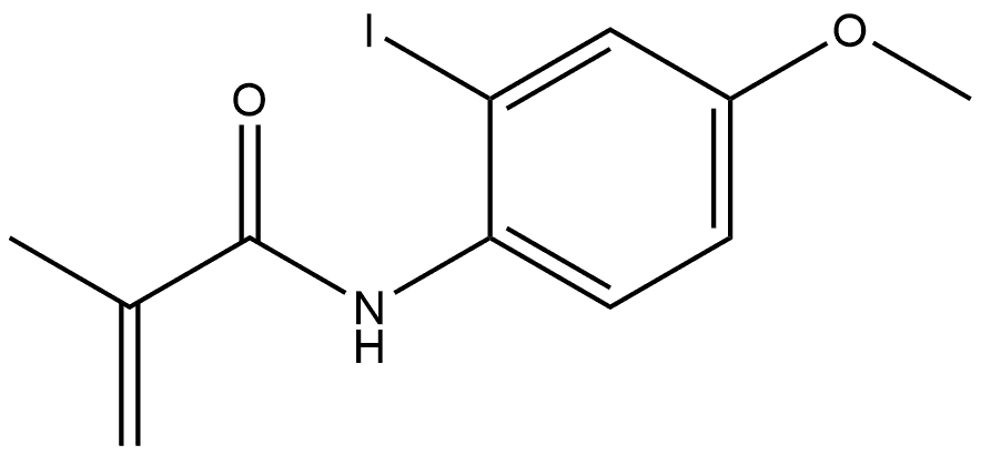 N-(2-Iodo-4-methoxyphenyl)-2-methyl-2-propenamide 结构式