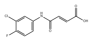 3-[(3-氯-4-氟苯基)氨基甲酰基]丙-2-烯酸,929697-64-3,结构式