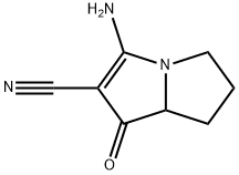 1H-Pyrrolizine-2-carbonitrile, 3-amino-5,6,7,7a-tetrahydro-1-oxo-|3-氨基-1-氧代-5,6,7,7A-四氢-1H-吡咯嗪-2-甲腈