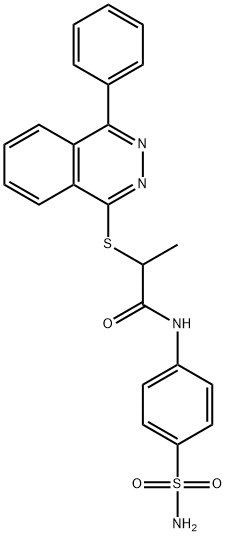 2-[(4-phenylphthalazin-1-yl)sulfanyl]-N-(4-sulfam oylphenyl)propanamide Structure