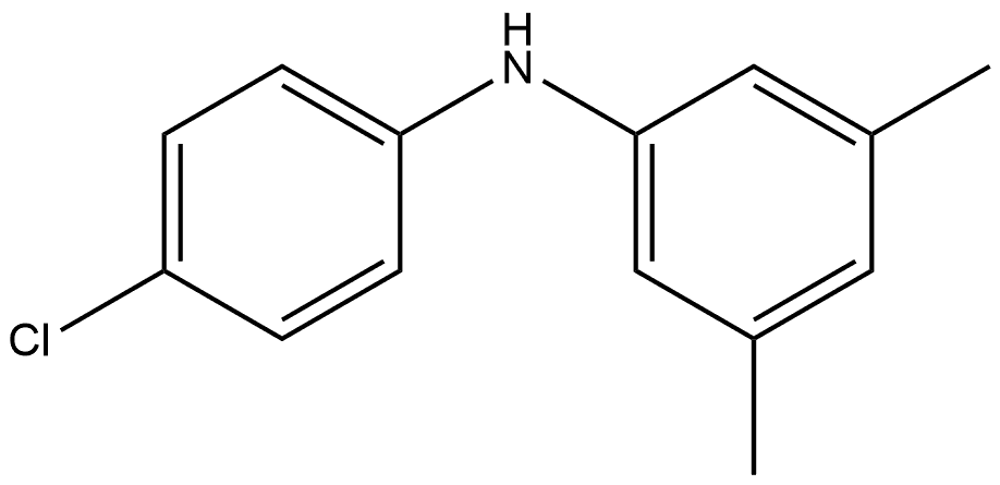 N-(4-Chlorophenyl)-3,5-dimethylbenzenamine Structure