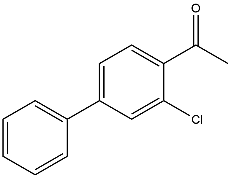1-(3-Chloro[1,1'-biphenyl]-4-yl)ethanone 结构式