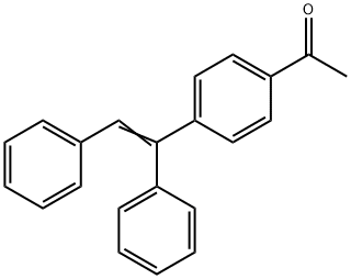 Ethanone, 1-[4-(1,2-diphenylethenyl)phenyl]- Struktur