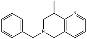 1,6-Naphthyridine, 5,6,7,8-tetrahydro-8-methyl-6-(phenylmethyl)- Struktur