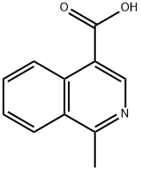 4-Isoquinolinecarboxylic acid, 1-methyl- 化学構造式