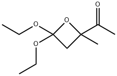 Ethanone, 1-(4,4-diethoxy-2-methyl-2-oxetanyl)- Structure