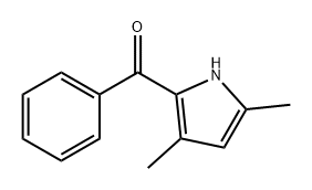 2-苯乙酰基-4,5-二甲基吡咯 结构式