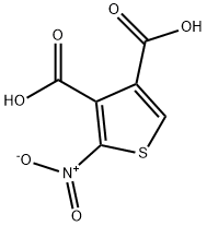 2-Nitro-3,4-thiophenedicarboxylic acid Structure