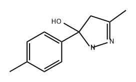 1H-Pyrazol-5-ol, 4,5-dihydro-3-methyl-5-(4-methylphenyl)- Structure