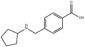 Benzoic acid, 4-[(cyclopentylamino)methyl]- Struktur