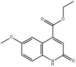 Ethyl 6-methoxy-2-oxo-1,2-dihydroquinoline-4-carboxylate 结构式