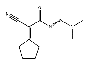 Acetamide, 2-cyano-2-cyclopentylidene-N-[(dimethylamino)methylene]-