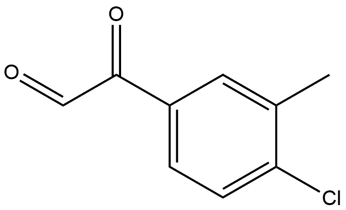 Benzeneacetaldehyde, 4-chloro-3-methyl-α-oxo- 化学構造式