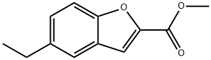 2-Benzofurancarboxylic acid, 5-ethyl-, methyl ester Structure