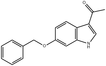 Ethanone, 1-[6-(phenylmethoxy)-1H-indol-3-yl]- 化学構造式