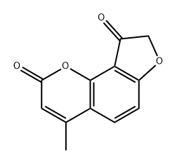 2H-Furo[2,3-h]-1-benzopyran-2,9(8H)-dione, 4-methyl-