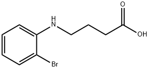 4-[(2-bromophenyl)amino]butanoic acid Structure