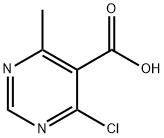 5-Pyrimidinecarboxylic acid, 4-chloro-6-methyl- Struktur