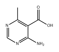 4-氨基-6-甲基嘧啶-5-羧酸,933715-37-8,结构式