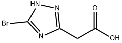 1H-1,2,4-Triazole-3-acetic acid, 5-bromo- Structure