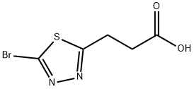 3-(5-溴-1,3,4-噻二唑-2-基)丙酸,933716-49-5,结构式