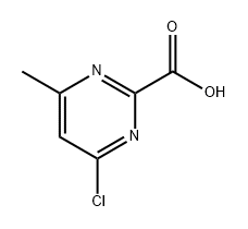 4-氯-6-甲基嘧啶-2-羧酸 结构式