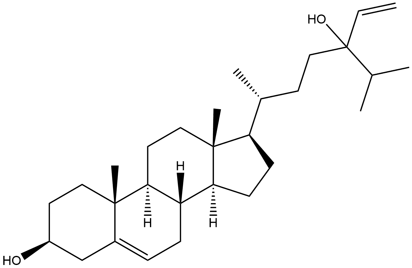 Stigmasta-5,28-diene-3,24-diol, (3β,24ξ)- Struktur