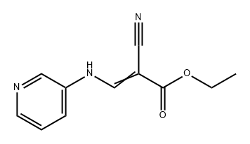 2-Propenoic acid, 2-cyano-3-(3-pyridinylamino)-, ethyl ester 结构式