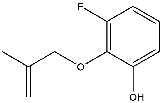 3-Fluoro-2-[(2-methyl-2-propen-1-yl)oxy]phenol Structure