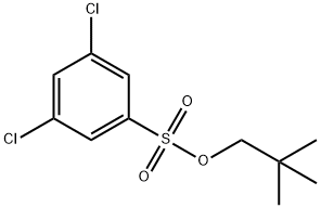 Benzenesulfonic acid, 3,5-dichloro-, 2,2-dimethylpropyl ester Struktur