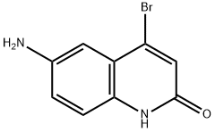 2(1H)-Quinolinone, 6-amino-4-bromo- 化学構造式