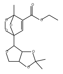 2,3,7-Trioxabicyclo[2.2.1]hept-5-ene-5-carboxylic acid, 4-methyl-1-(tetrahydro-2,2-dimethylfuro[3,4-d]-1,3-dioxol-4-yl)-, ethyl ester
