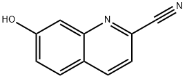 2-Quinolinecarbonitrile, 7-hydroxy- 化学構造式