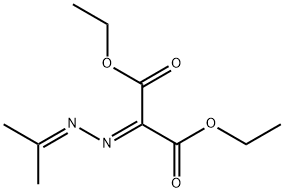 Propanedioic acid, 2-[2-(1-methylethylidene)hydrazinylidene]-, 1,3-diethyl ester Structure