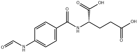 Glutamic acid, N-(p-formamidobenzoyl)- Structure