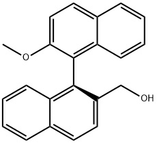 [1,1'-Binaphthalene]-2-methanol, 2'-methoxy-, (S)- (9CI) Structure