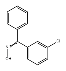 Methanone, (3-chlorophenyl)phenyl-, oxime 化学構造式