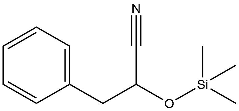 Benzenepropanenitrile, α-[(trimethylsilyl)oxy]-,93554-96-2,结构式