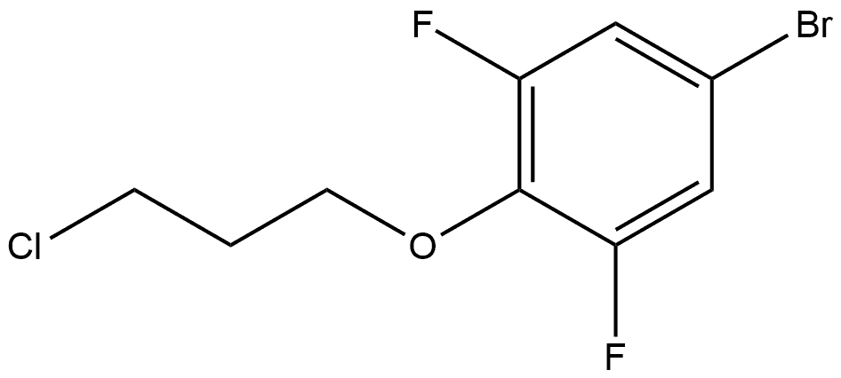 5-Bromo-2-(3-chloropropoxy)-1,3-difluorobenzene Struktur