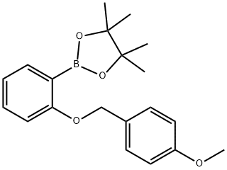 1,3,2-Dioxaborolane, 2-[2-[(4-methoxyphenyl)methoxy]phenyl]-4,4,5,5-tetramethyl- Structure