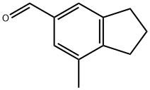 7-methyl-2,3-dihydro-1H-indene-5-carbaldehyde Structure