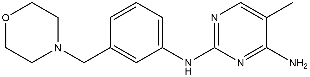 5-Methyl-N-[3-(morpholinomethyl)phenyl]pyrimidine-2,4-diamine Structure