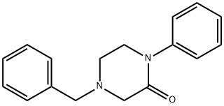 2-Piperazinone, 1-phenyl-4-(phenylmethyl)- Struktur