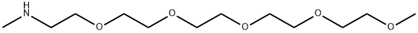 3,6,9,12,15-Pentaoxahexadecan-1-amine, N-methyl- Structure