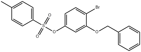 Phenol, 4-bromo-3-(phenylmethoxy)-, 1-(4-methylbenzenesulfonate) Structure