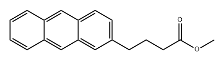 2-Anthracenebutanoic acid, methyl ester Structure