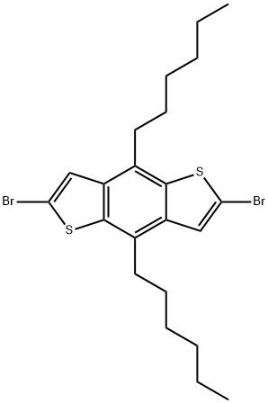 2,6-dibromo-4,8-dihexylthieno[2,3-f][1]benzothiole Structure