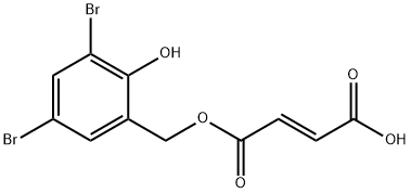mono(3,5-dibromosalicyl)fumarate,93705-06-7,结构式